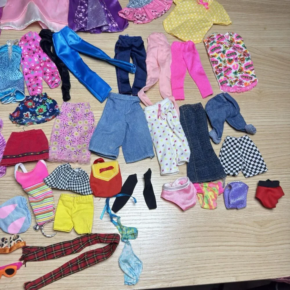 Barbie Vintage Clothing Lot 50+ 80s 90s Y2K Bundle Outfit Dress Accessories
